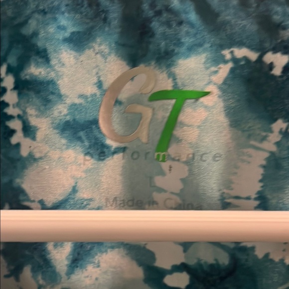 Blue Tie-Dye Scrub Top - Picture 4 of 4